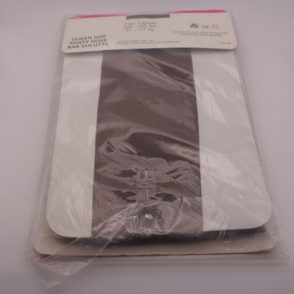 Vintage La Tosca Queen Size Reinforced Toe X LARGE 200-260 lbs. Taupe Panty Hose - Picture 8 of 16